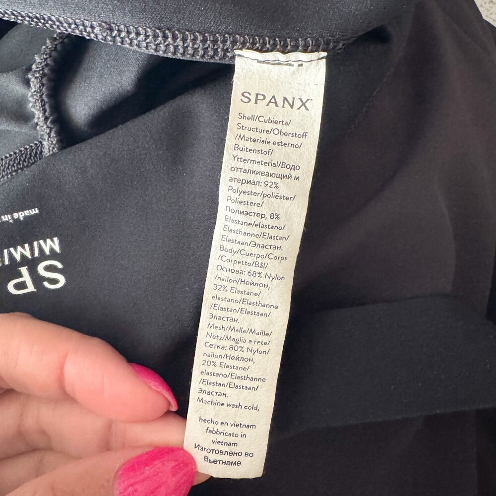 SPANX Black Pleated-Hem Sleeveless Tank Dress - Picture 6 of 11